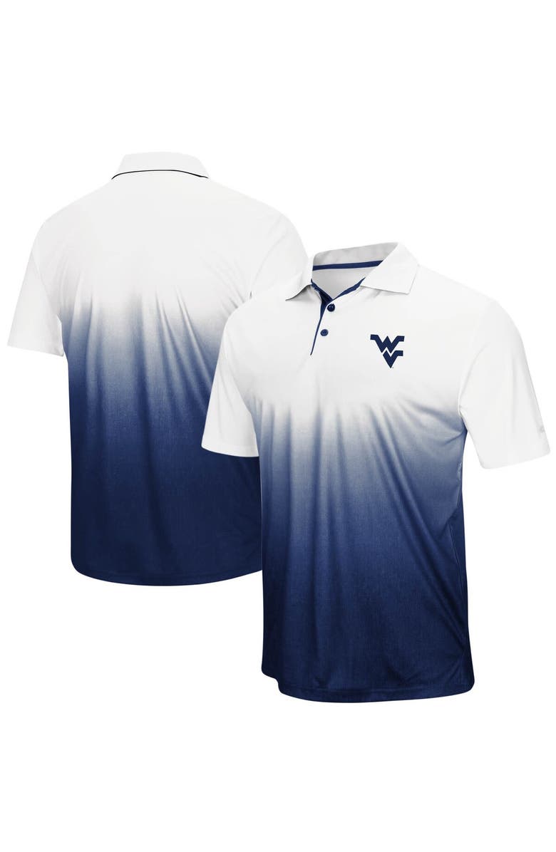 COLOSSEUM Men's Colosseum Navy West Virginia Mountaineers Magic Team Logo Polo, Main, color,