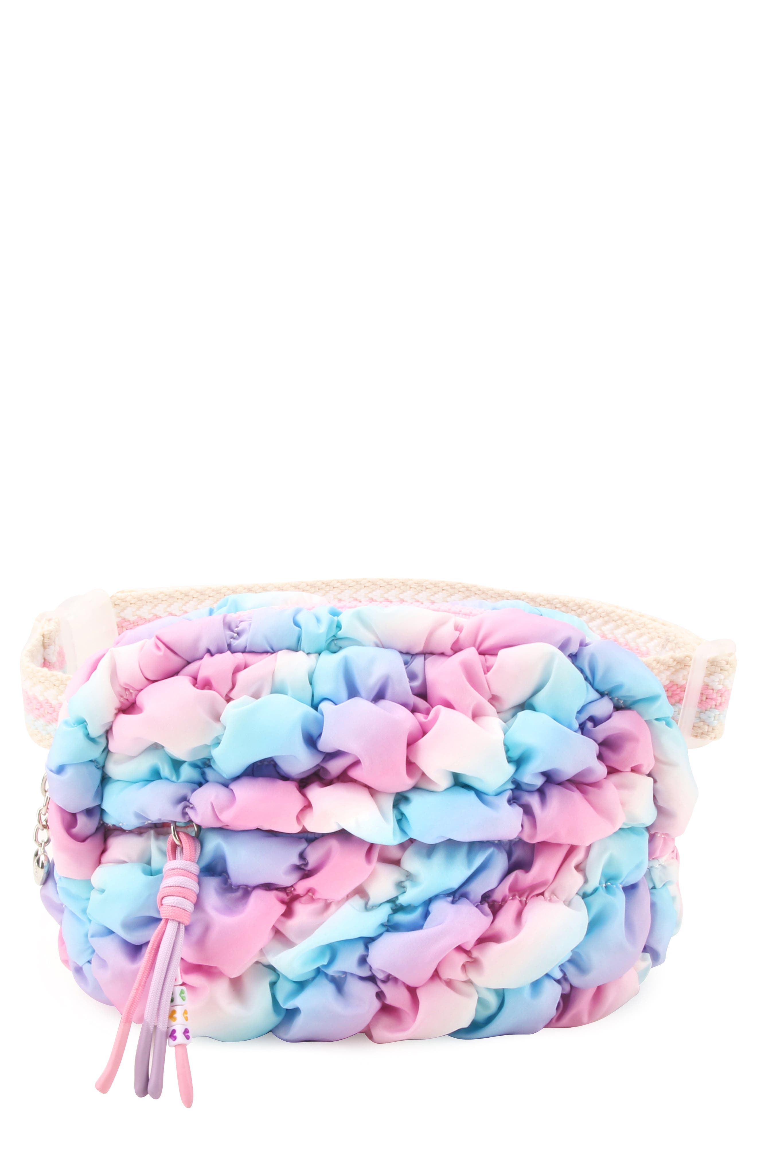 OMG Accessories Kids' Scrunch Belt Bag, Main, color, Pink Multi