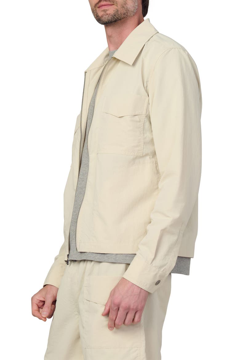 Modern Utilitarian Water Resistant Nylon Jacket, Alternate, color, SUMMER SAND