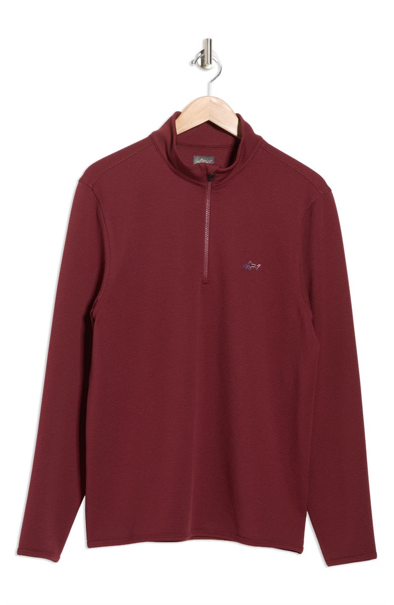 Greg Norman Quarter Zip Pullover, Alternate, color, Chocolate Truffle