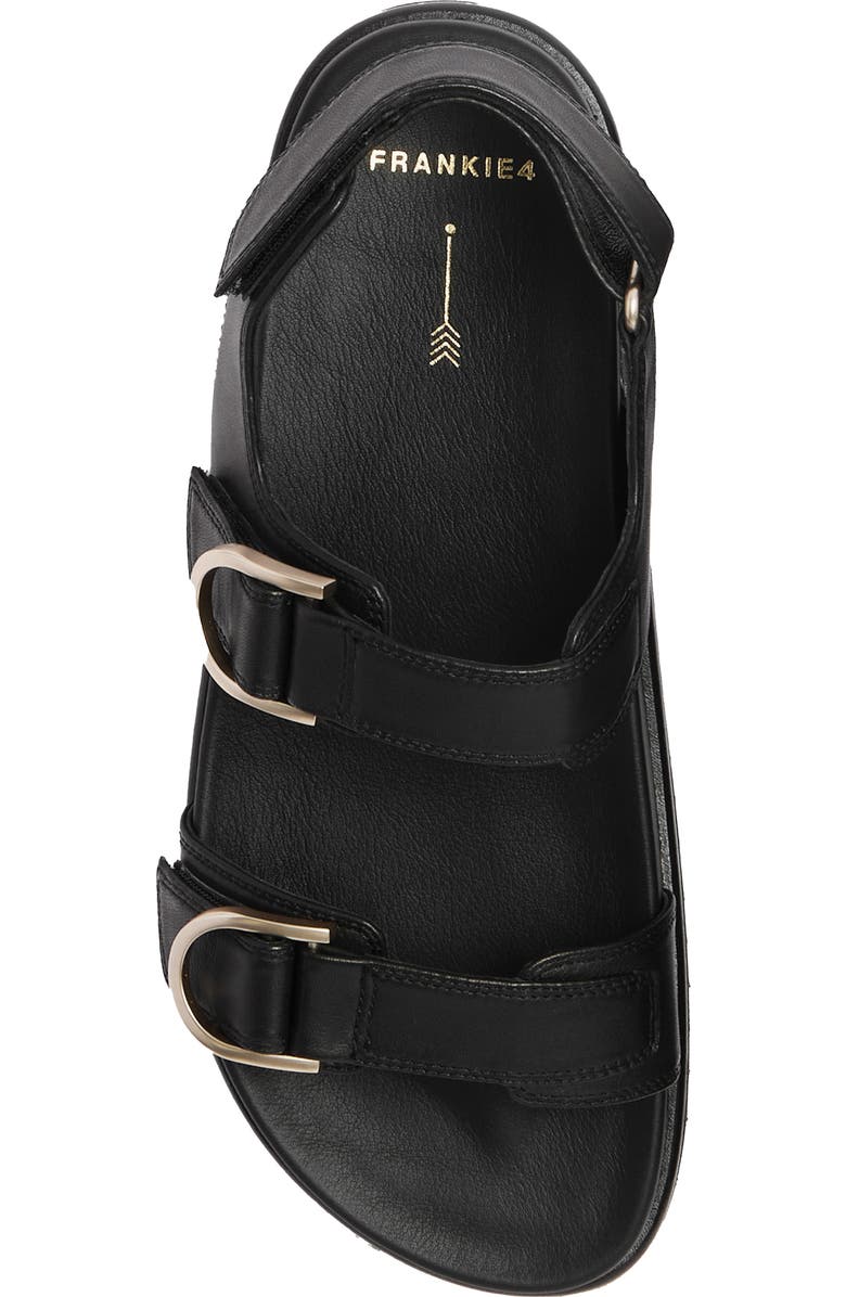 FRANKIE4 Thompson II Sandal, Alternate, color, Black/ Silver