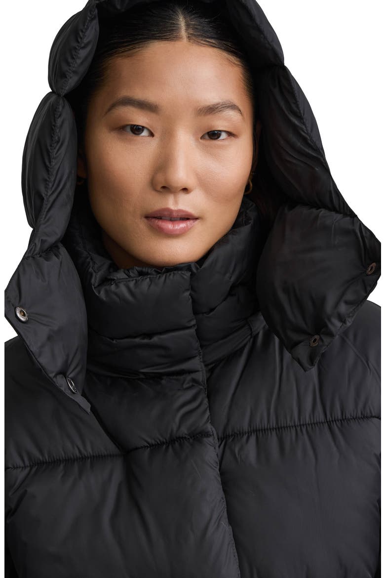 Cire Wonder Puffer Jacket with Removable Hood, Alternate, color, BLACK