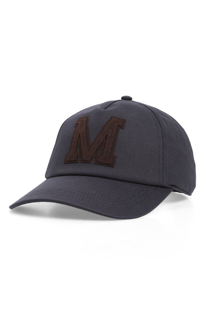 Moncler Logo Appliqué Adjustable Baseball Cap, Main, color,