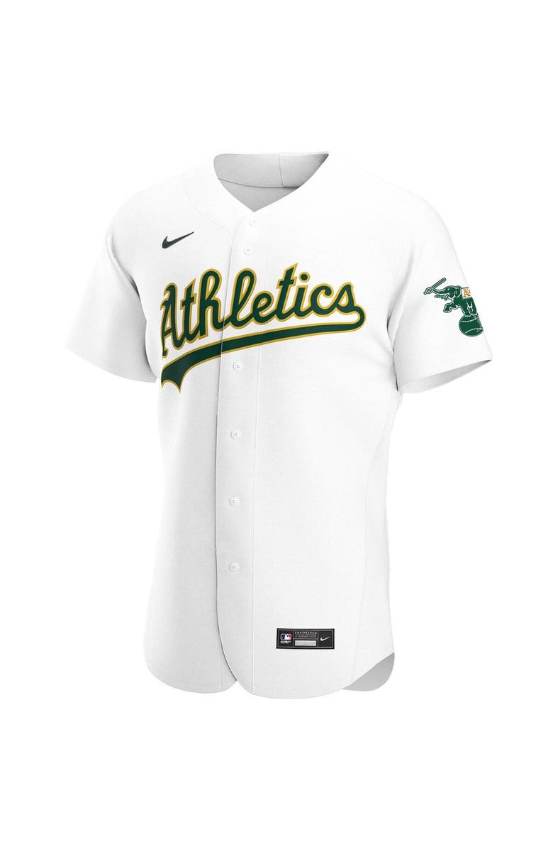 Nike Men's Nike White Oakland Athletics Home Authentic Team Jersey, Alternate, color, White