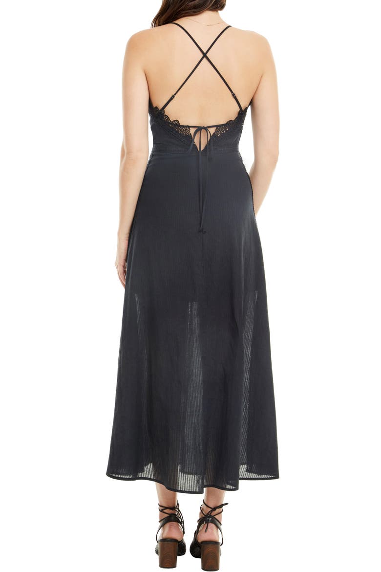 Stefania Maxi Dress, Alternate, color, BLACK