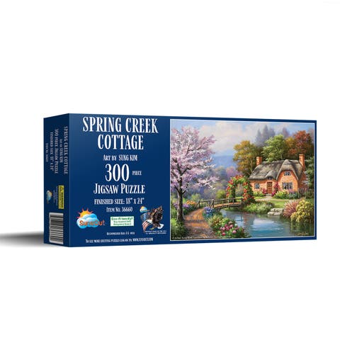 Spring Creek Cottage 300 piece Jigsaw Puzzle for Adults