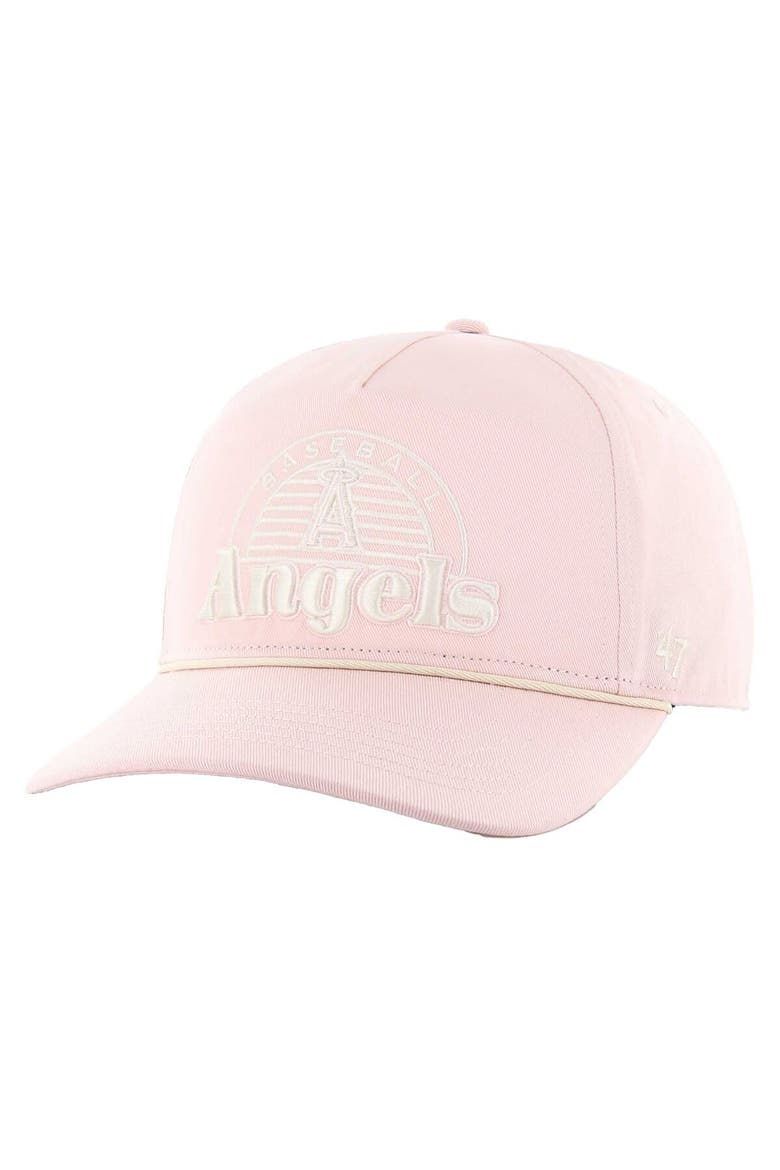 Men's '47 Pink Los Angeles Angels Wander Hitch Adjustable Hat, Main, color, Pink