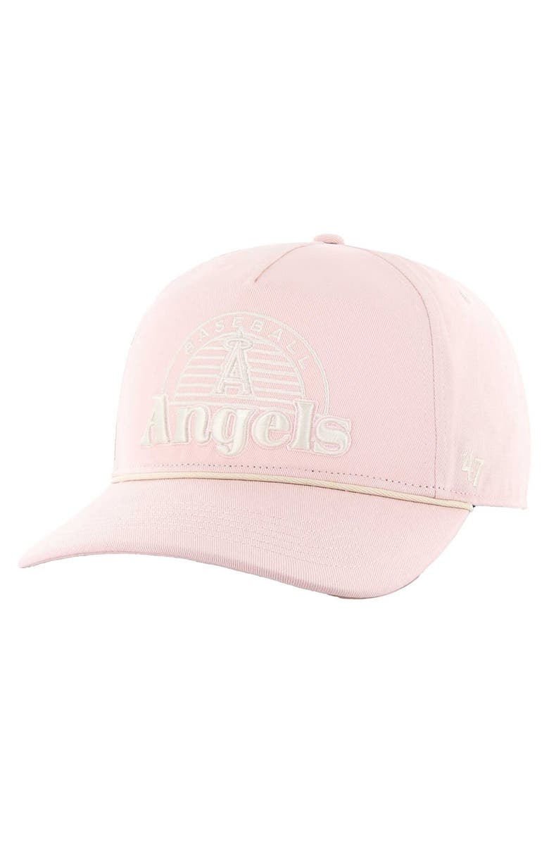 '47 Men's '47 Pink Los Angeles Angels Wander Hitch Adjustable Hat, Main, color, Pink
