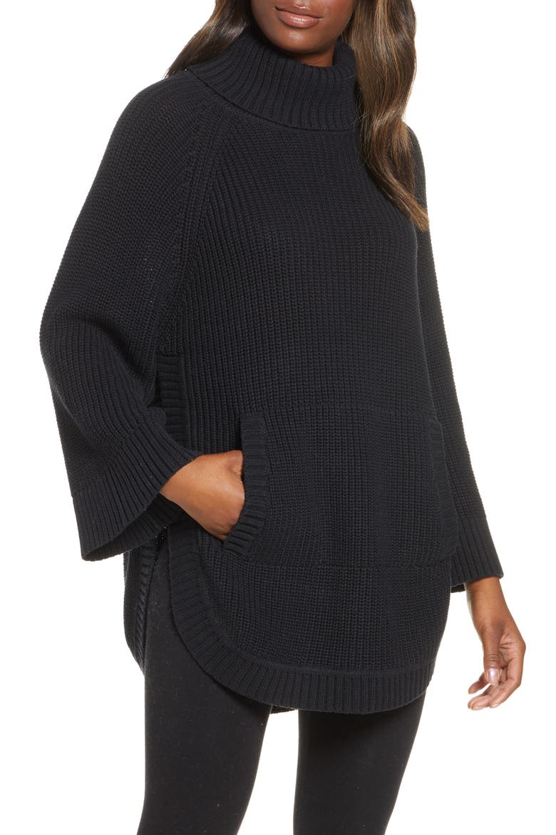 Raelynn Turtleneck Pullover, Main, color, BLACK