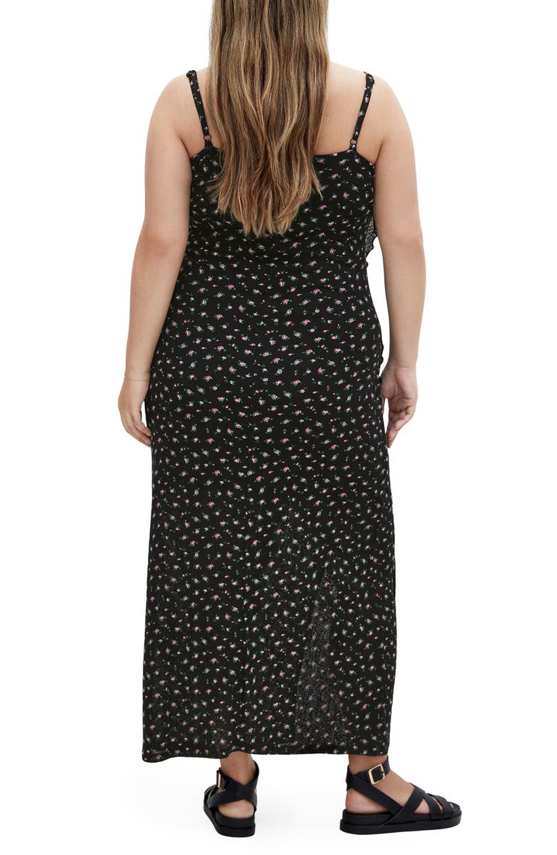 City Chic Shelby Print Maxi Dress, Alternate, color, Black Rosebud