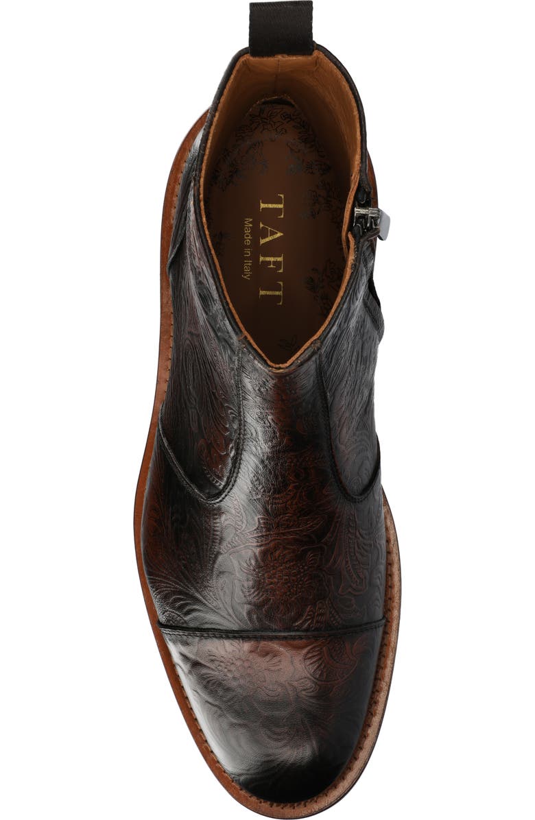 TAFT Men's Lewis Side-zip Boot, Alternate, color, Brown Floral