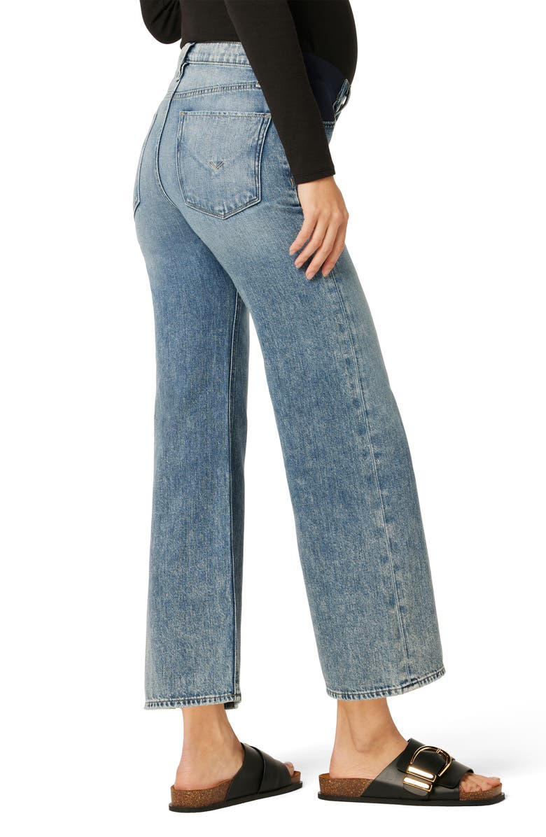 Hudson Jeans Rosie High Waist Wide Leg Maternity Jeans, Alternate, color, 