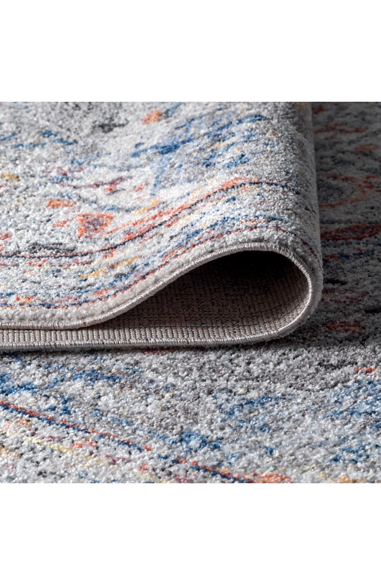 JONATHAN Y Maras Vintage Medallion Area Rug, Alternate, color, Gray/Red/Turquoise