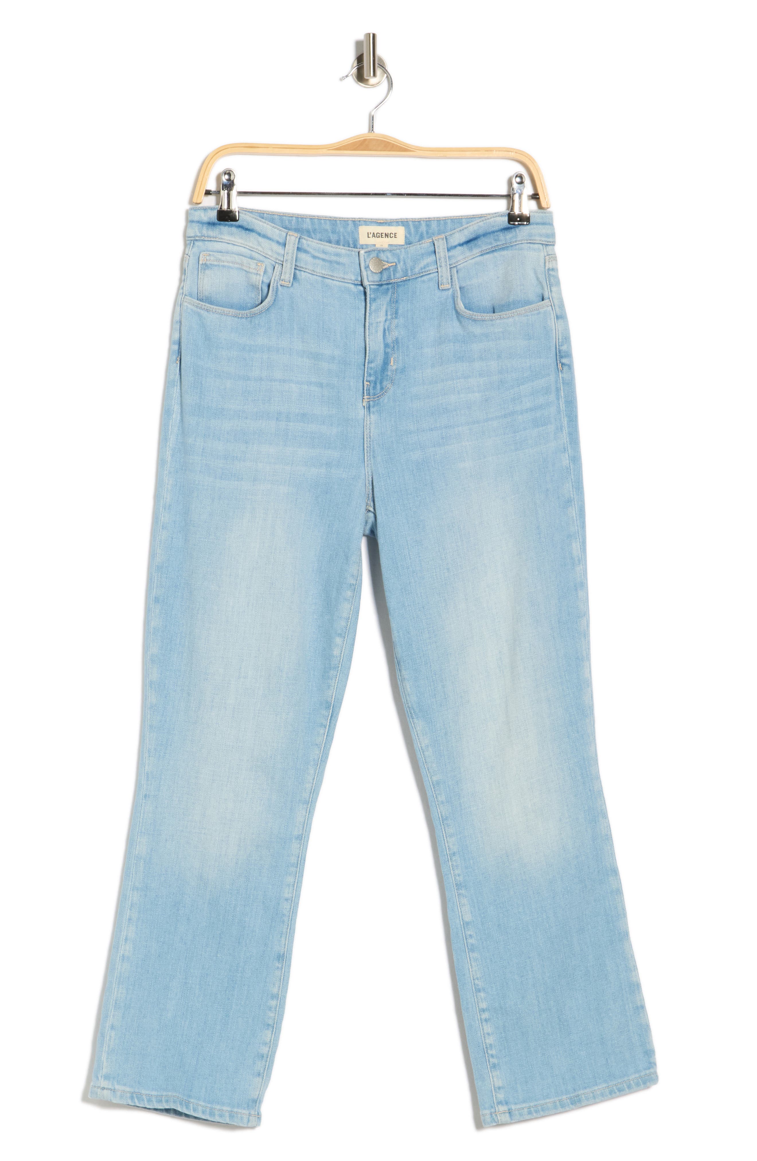 L'AGENCE Tati High Waist Crop Micro Bootcut Jeans