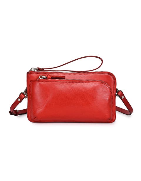 Dahlia Genuine Leather Compact Convertible Crossbody