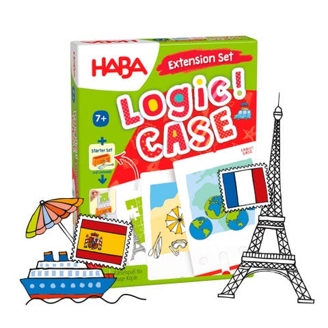 Logic Case Extension Set Vacation & Travel Ages 7+ Travel Games, Learning Toys, Flash Cards for Kids, Brain Teaser Puzzle Games