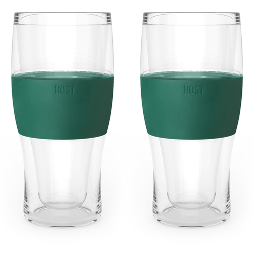 Host Beer Freeze Cooling Cup Set Of 2 In Green