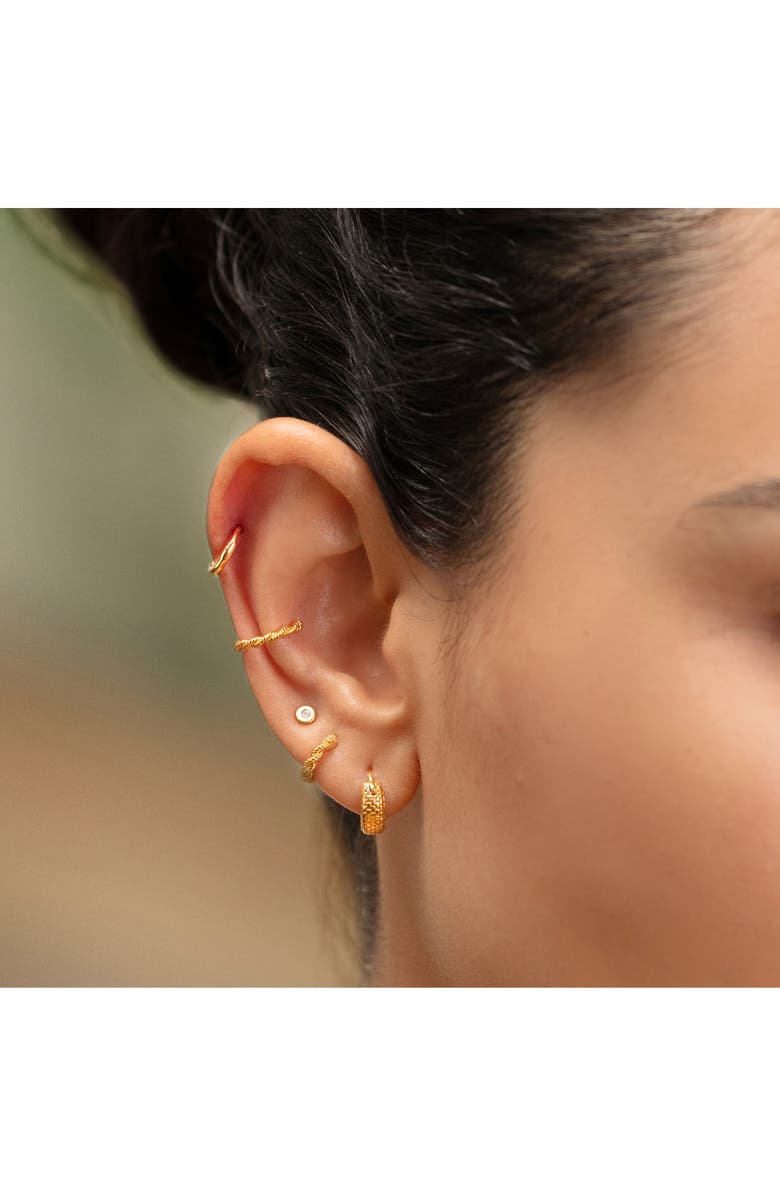 Monica Vinader Ziggy Huggie Hoop Earring, Alternate, color, 