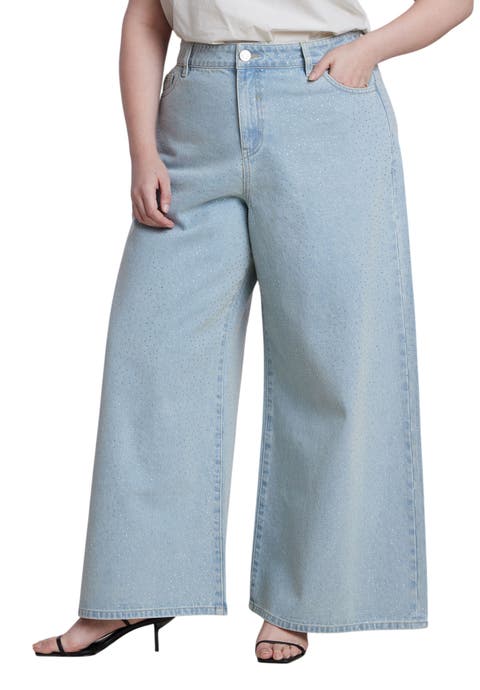 Embellished Rhinestone Jeans (plus)