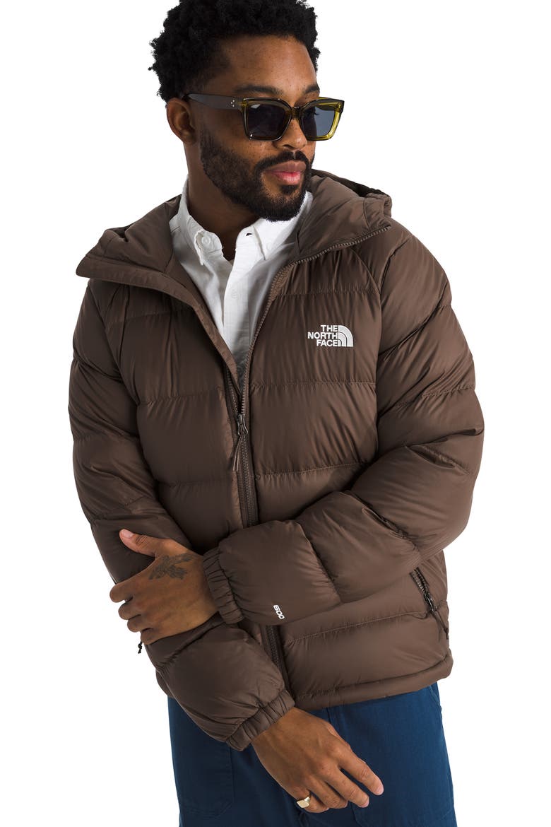 Hydrenalite 600 Fill Power Down Hooded Jacket, Alternate, color, SMOKEY BROWN