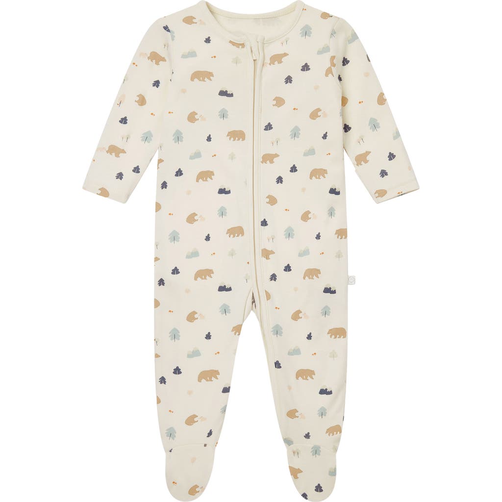 MORI Bear Print Zip-Up Romper  product