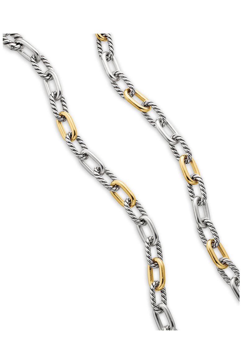 DY Madison® Sterling Silver & 18K Yellow Gold Chain Necklace, 8.5mm, Alternate, color, STERLING SILVER WITH 18K GOLD