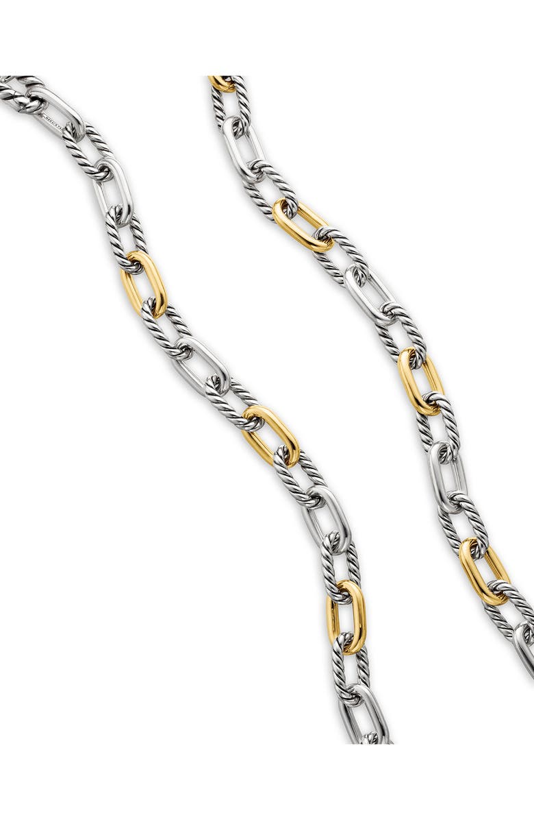 David Yurman DY Madison<sup>®</sup> Sterling Silver & 18K Yellow Gold Chain Necklace, 8.5mm, Alternate, color, Sterling Silver With 18K Gold