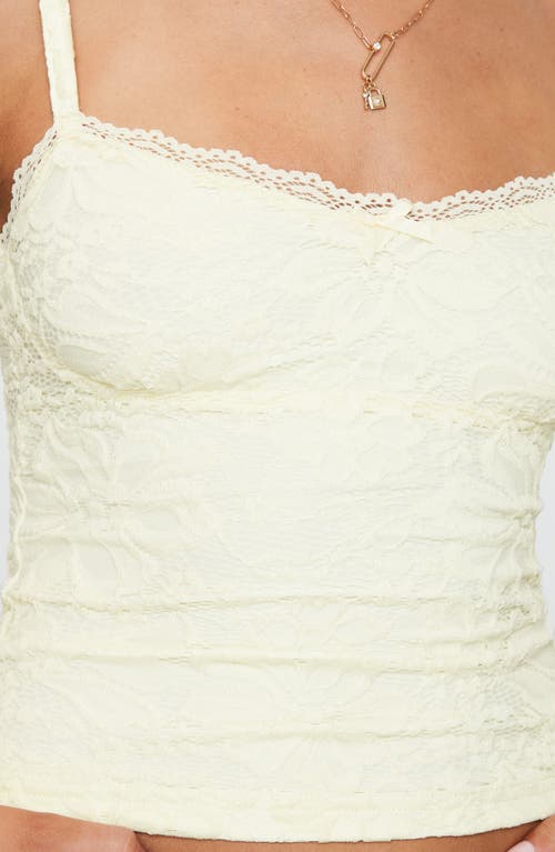 Princess Polly Beacall Lace Camisole In Yellow