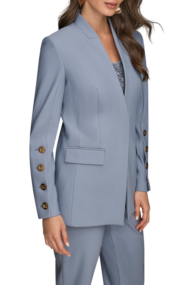 Donna Karan New York Button Sleeve Blazer, Alternate, color, Tempest