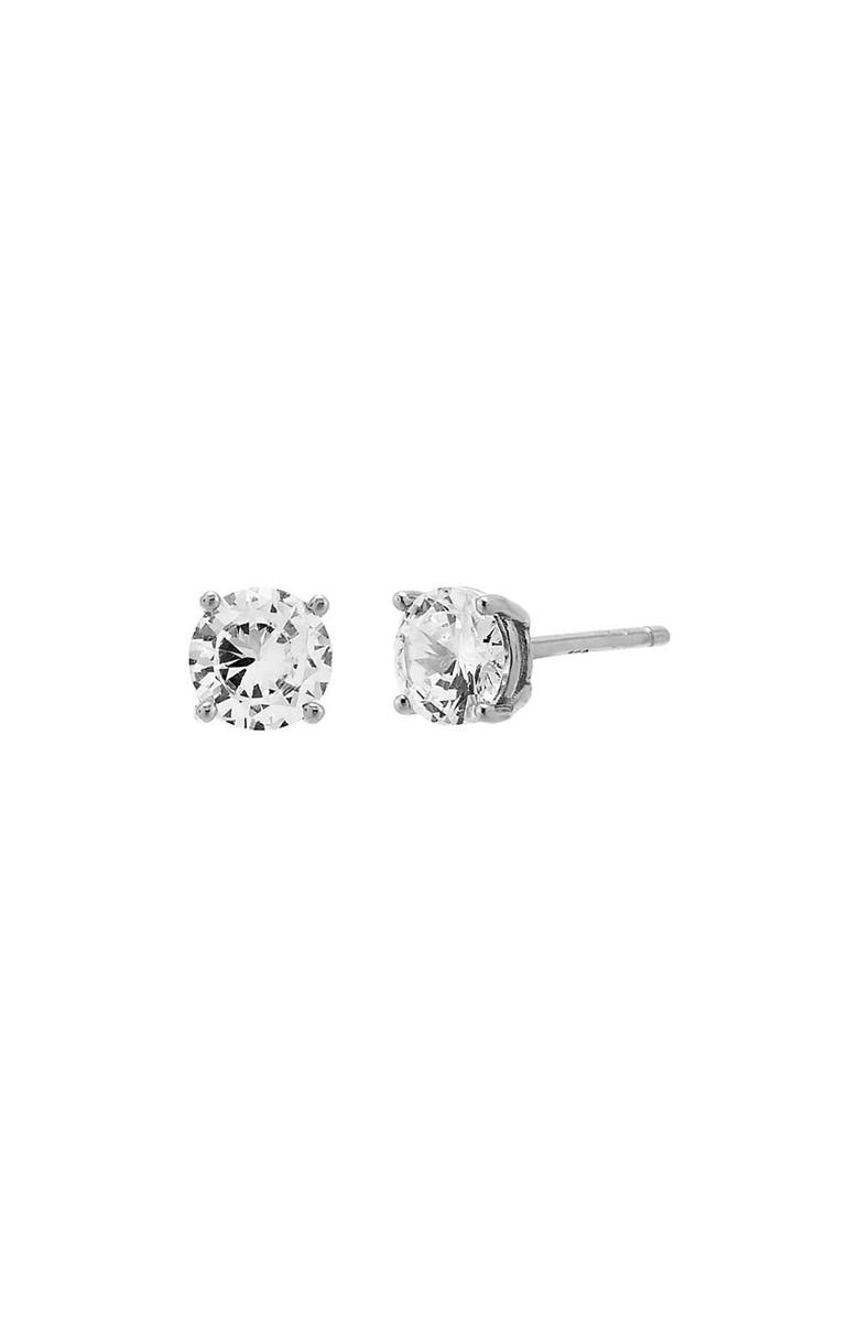 BY ADINA EDEN CZ Solitaire Stud Earring, Main, color, 