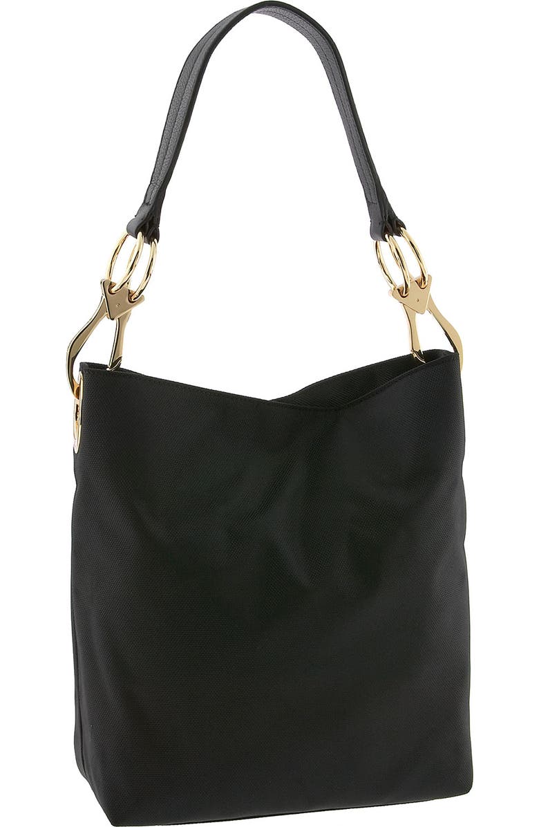 JPK Paris Nylon Shoulder Bag with Chunky Hardware, Main, color,