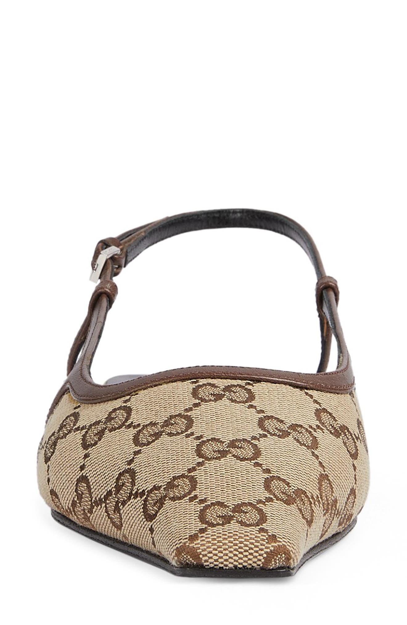 Gucci Demi GG Slingback Flat, Alternate, color, 