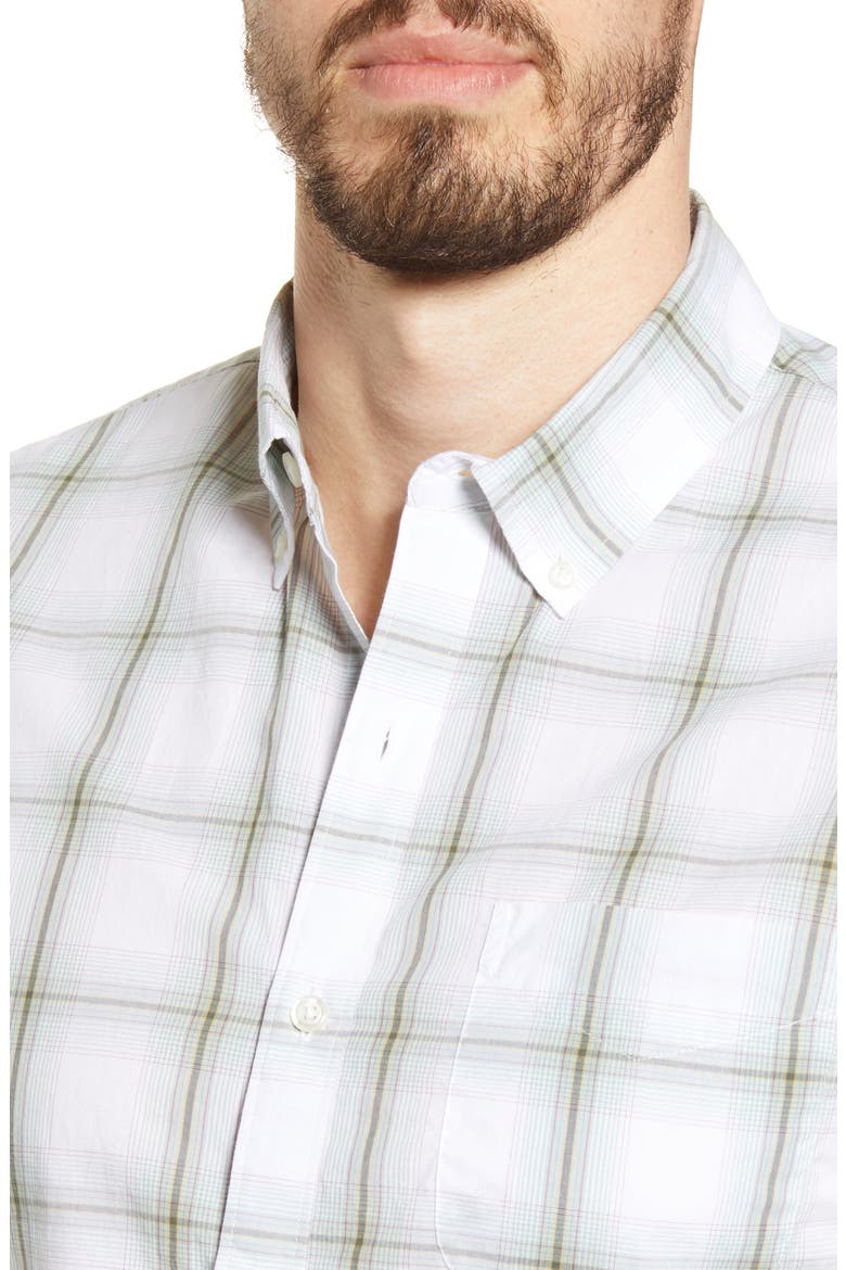 Summer Weight Slim Fit Plaid Button-Down Shirt, Alternate, color, CORVO PLAID SPIRIT LAMP