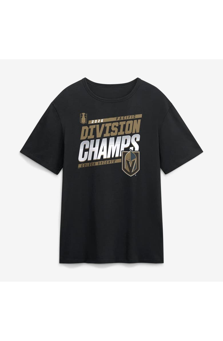 FANATICS Men's Fanatics Black Vegas Golden Knights 2026 Pacific Division Champions T-Shirt, Main, color, Black