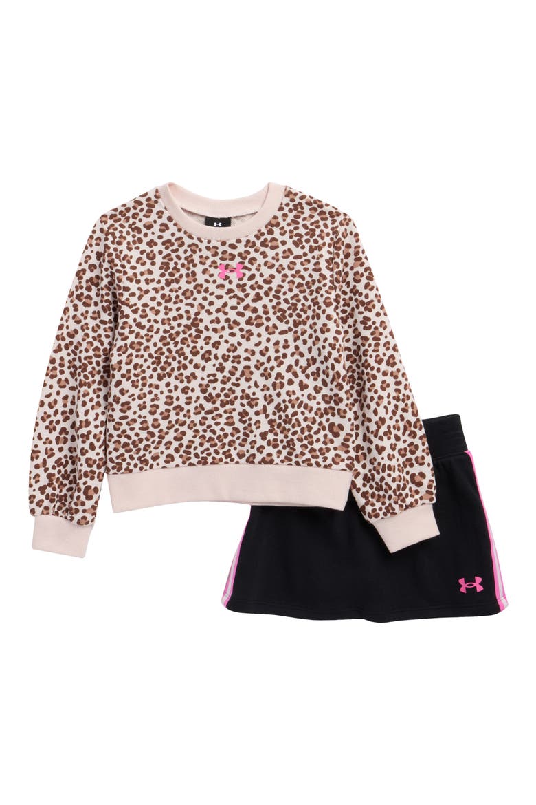 Kids' Rival Printed Top & Skirt Set, Main, color, APEX PINK