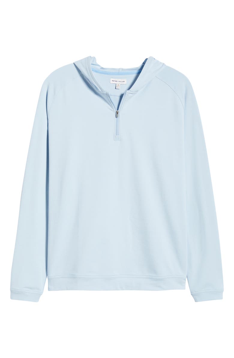 Peter Millar Pine Performance Quarter Zip Hoodie, Main, color,