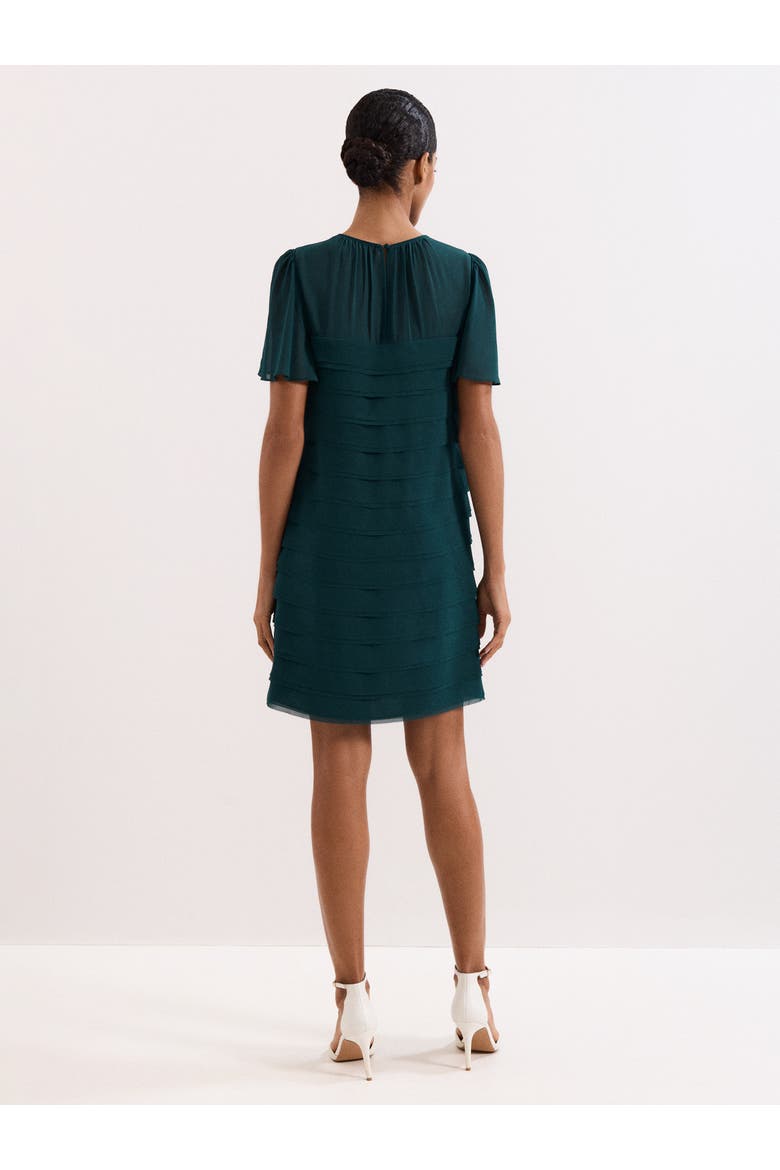 Fallon Layered Dress, Alternate, color, Teal