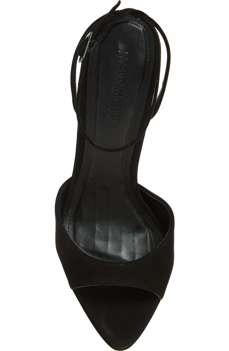 Steve Madden Maiden Ankle Strap Sandal, Alternate, color, Black Nubuck