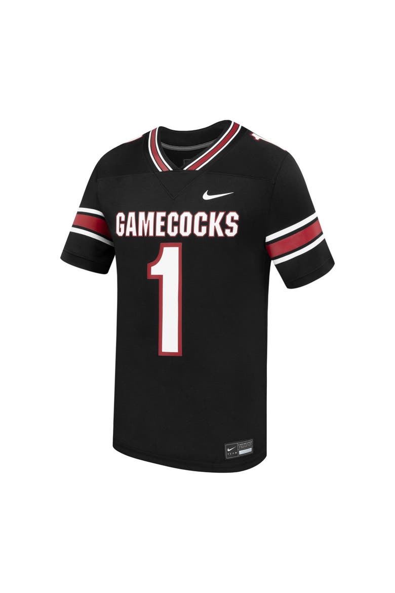 Men's Nike #1 Black South Carolina Gamecocks Alternate Replica Football Jersey, Alternate, color, Black