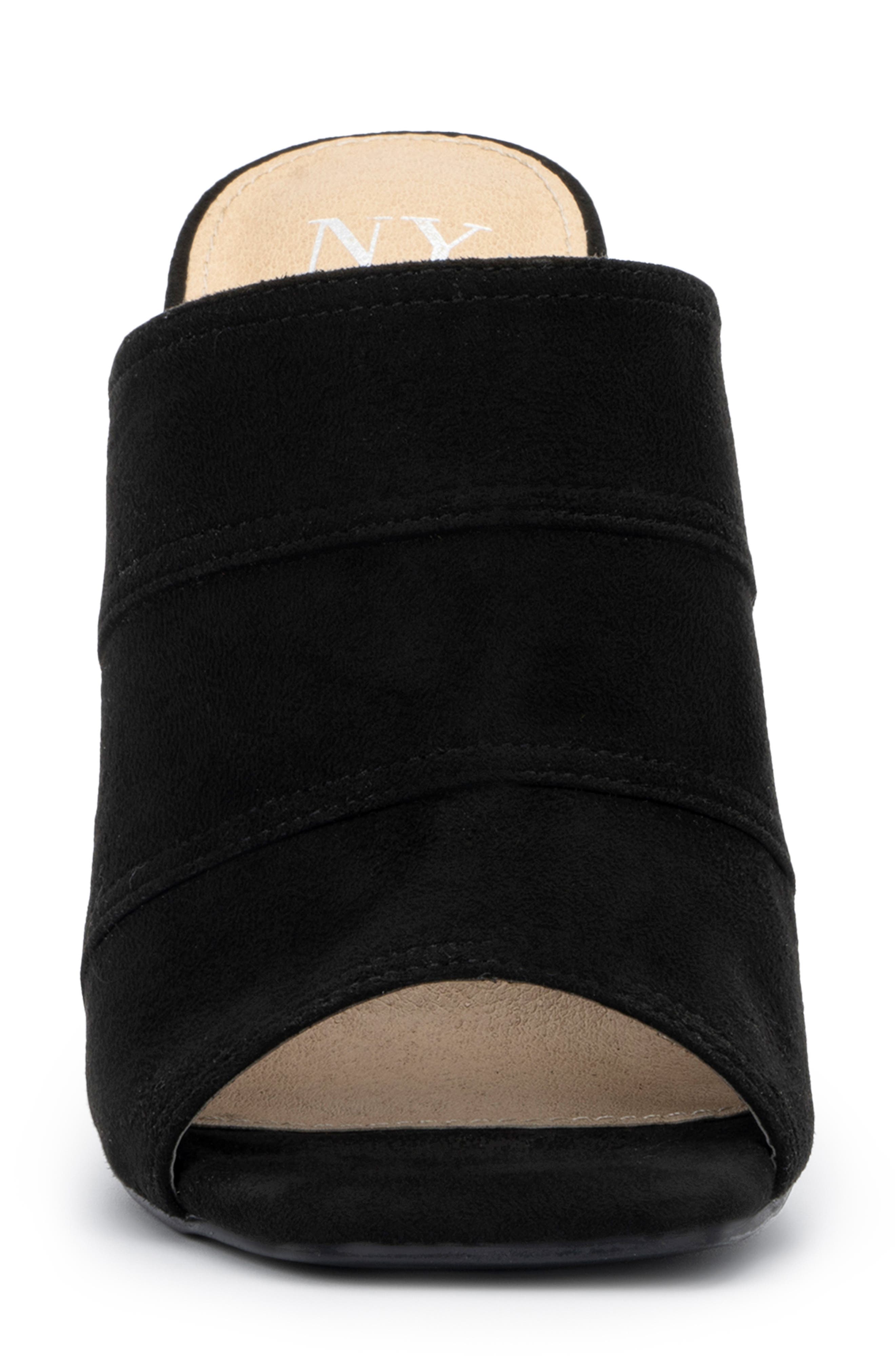 NEW YORK AND COMPANY Lacinda Block Heel Sandal, Alternate, color, Black