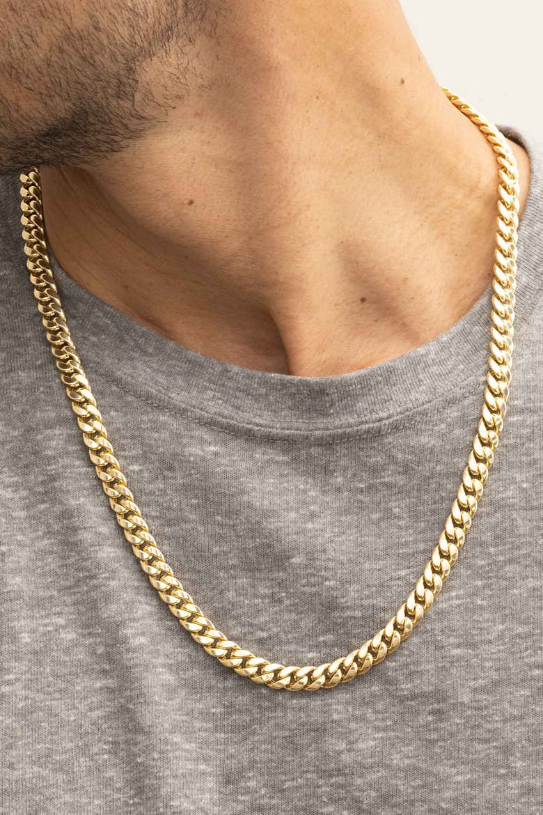 Men's Estate Cuban Statement Chain in 14K Gold, Alternate, color, Yellow Gold