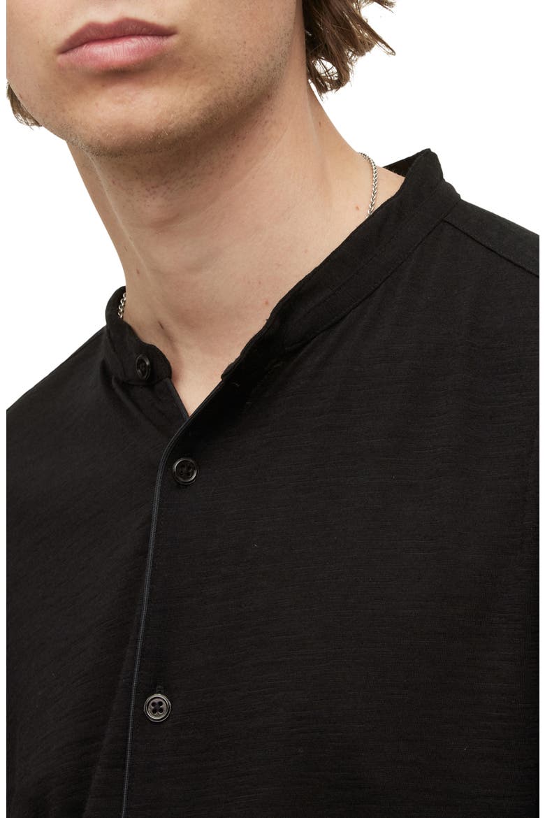 Fulton Regular Fit Wool Button-Up Shirt, Alternate, color, BLACK