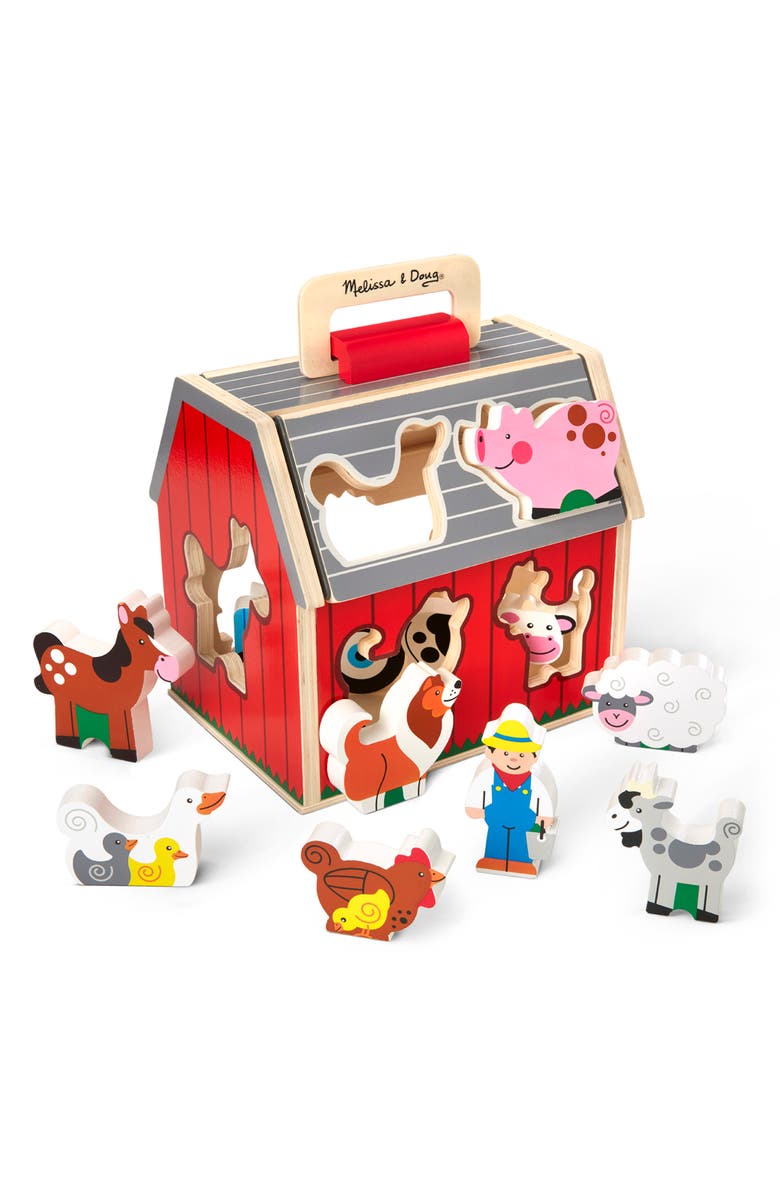 Melissa & Doug Take Along Sorting Barn, Alternate, color, 