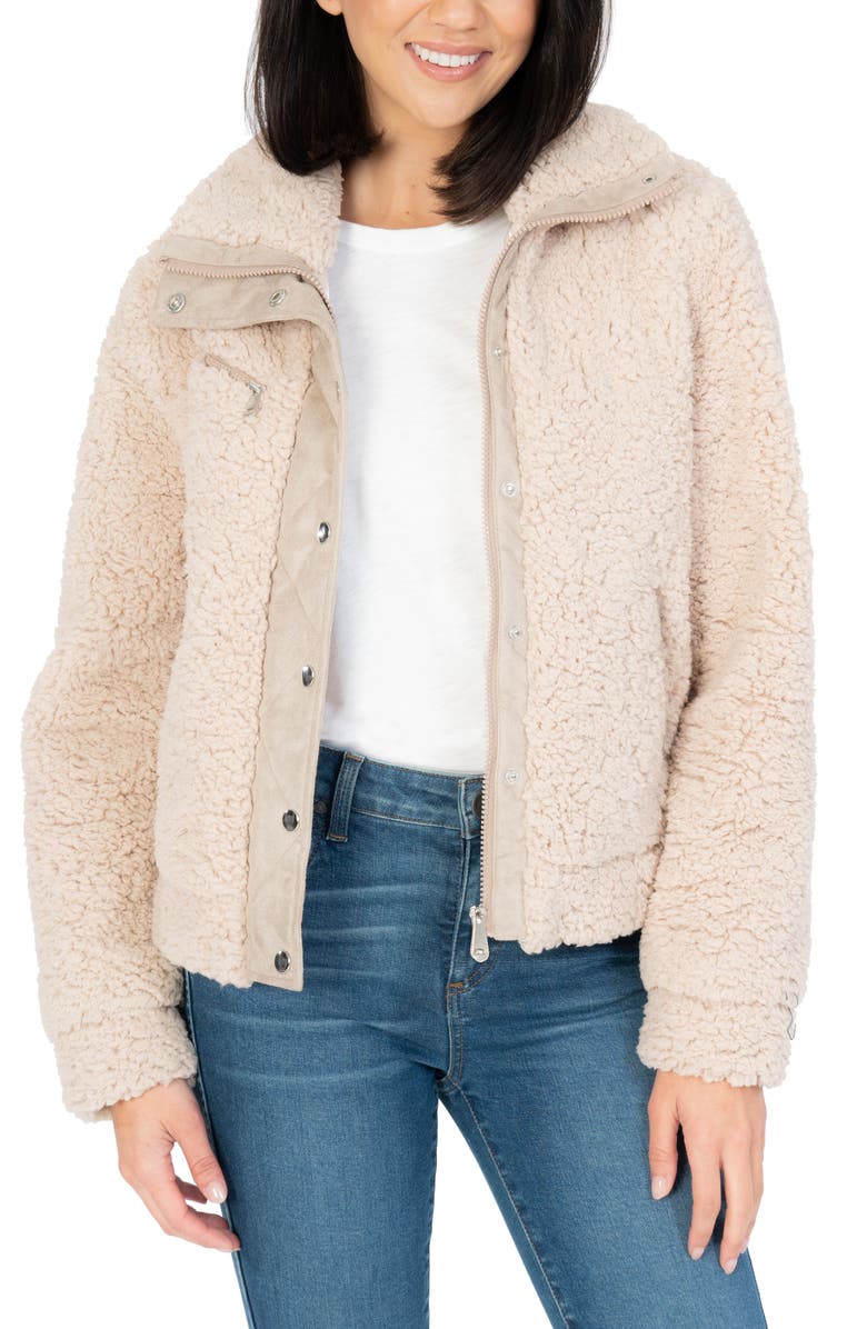 SWAT FAME KUT from the Kloth Maika Zip Front Fuzzy Jacket, Main, color, 