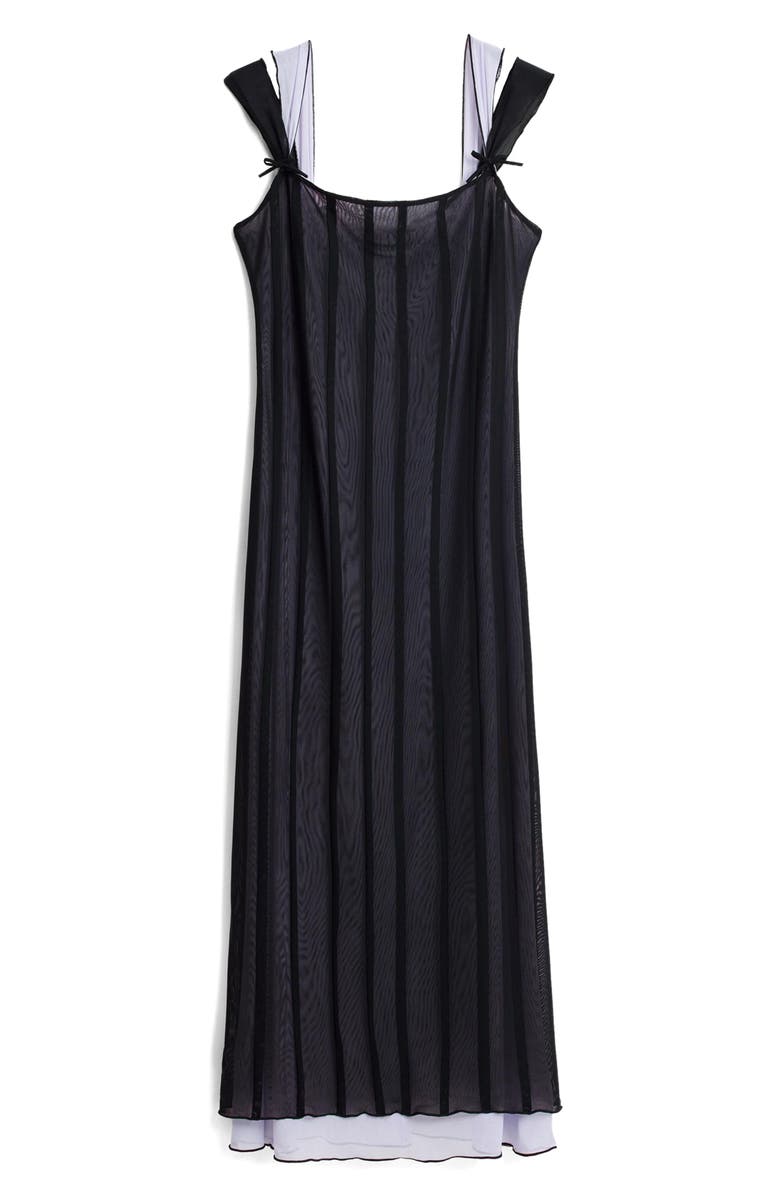 Desigual Sleeveless Mesh Maxi Dress, Alternate, color, Black