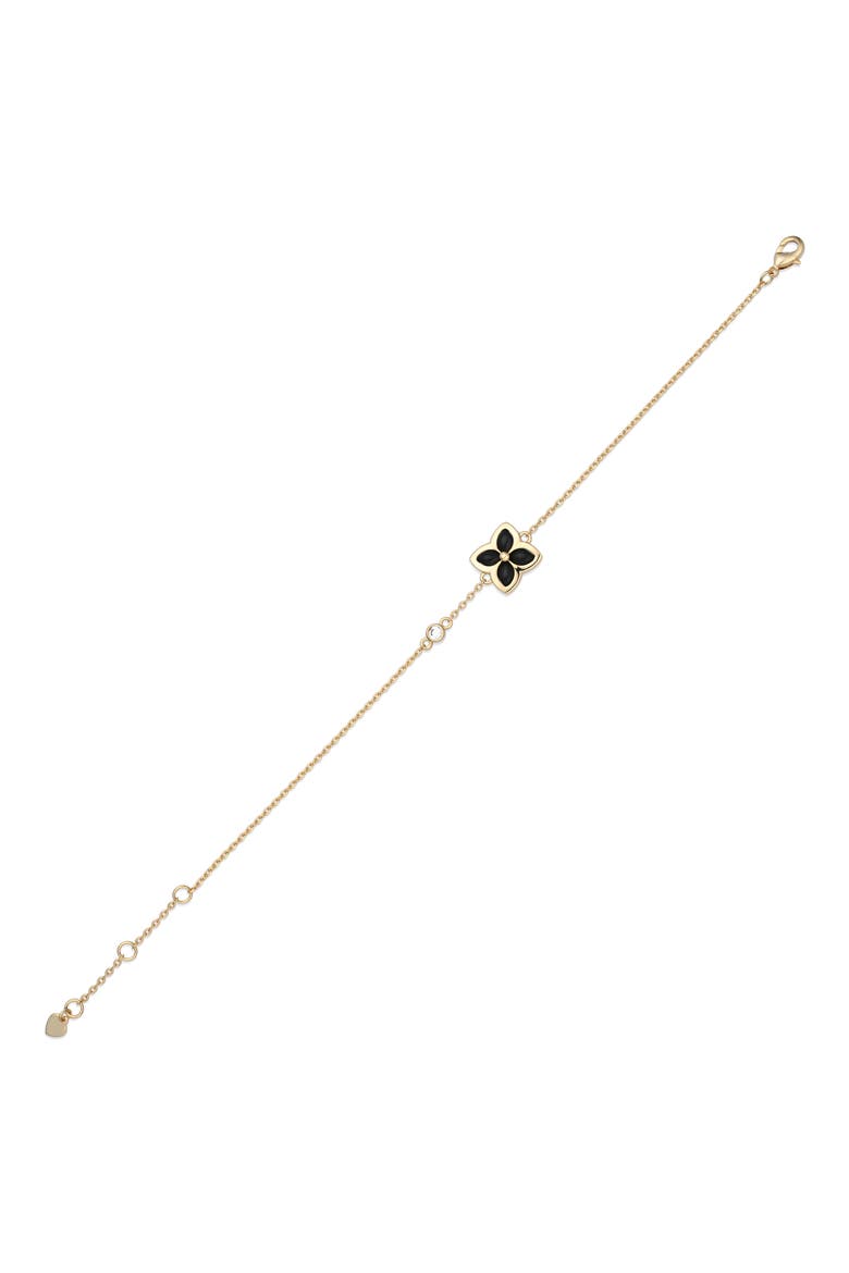 Carmen Butterfly Chain Bracelet, Alternate, color, BLACK