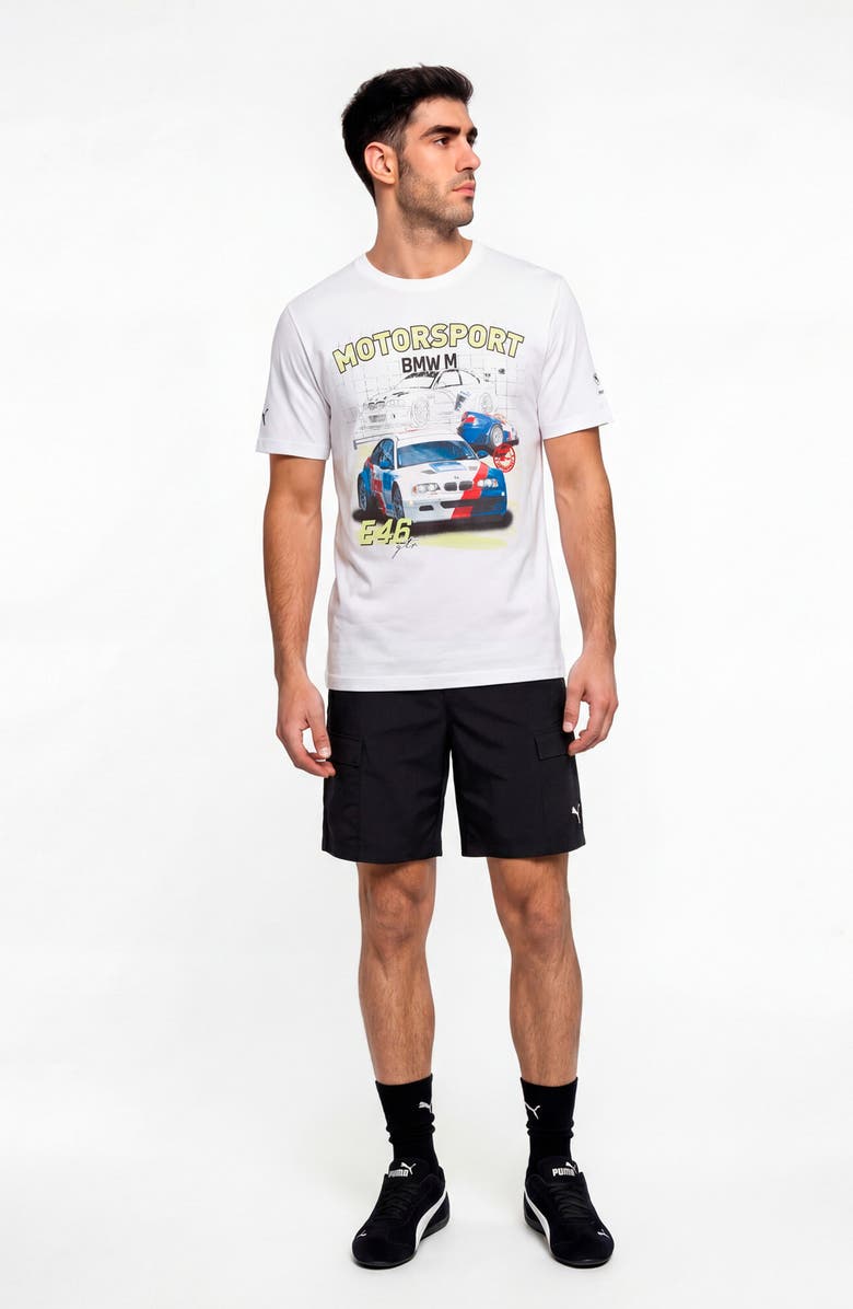 PUMA BMW M Motorsport Cotton Graphic T-Shirt, Alternate, color, Silver Mist