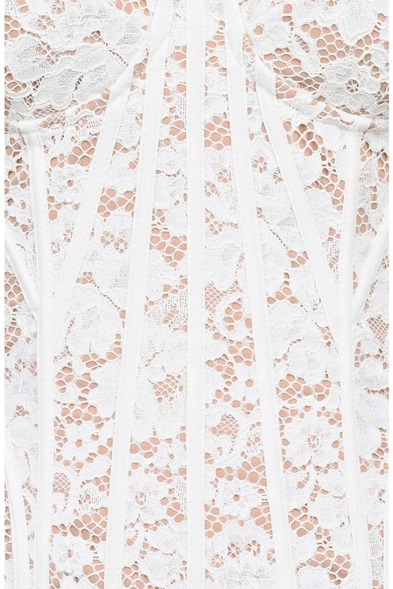 Rania Lace Corset Top, Alternate, color, WHITE