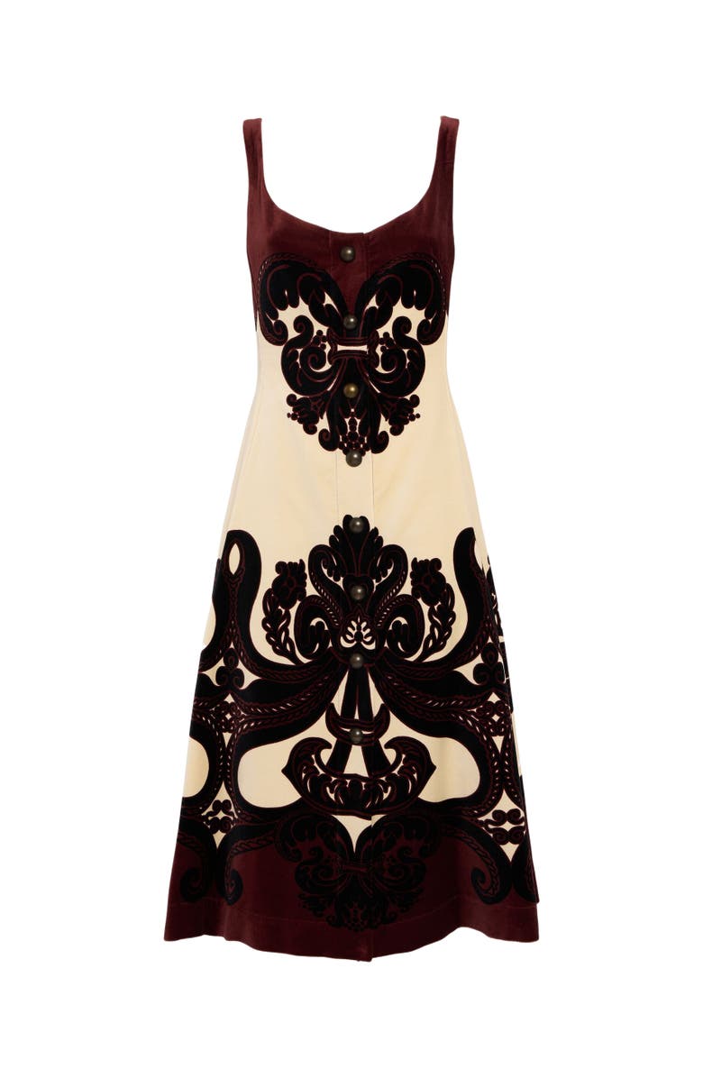 La DoubleJ Ella Midi Dress Placee Corsini Placée Cream, Alternate, color, 