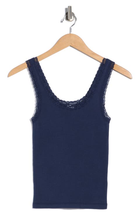 Lace Trim Tank Top